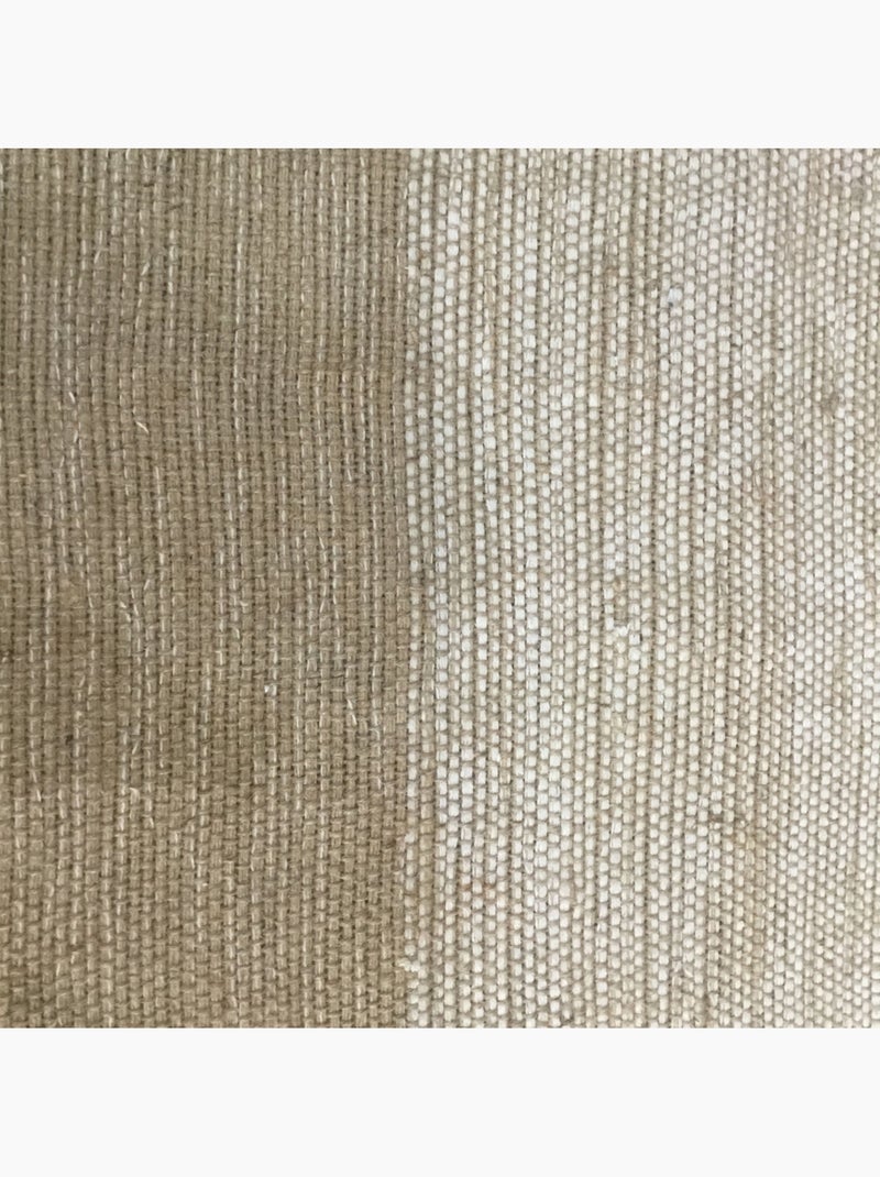 Alfombra de decoración rectangular de yute y algodón JULIE con flecos – Future Home Blanco Beige - Kiabi