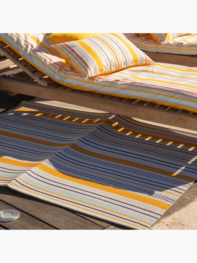 Alfombra de exterior a rayas Amarillo - Kiabi