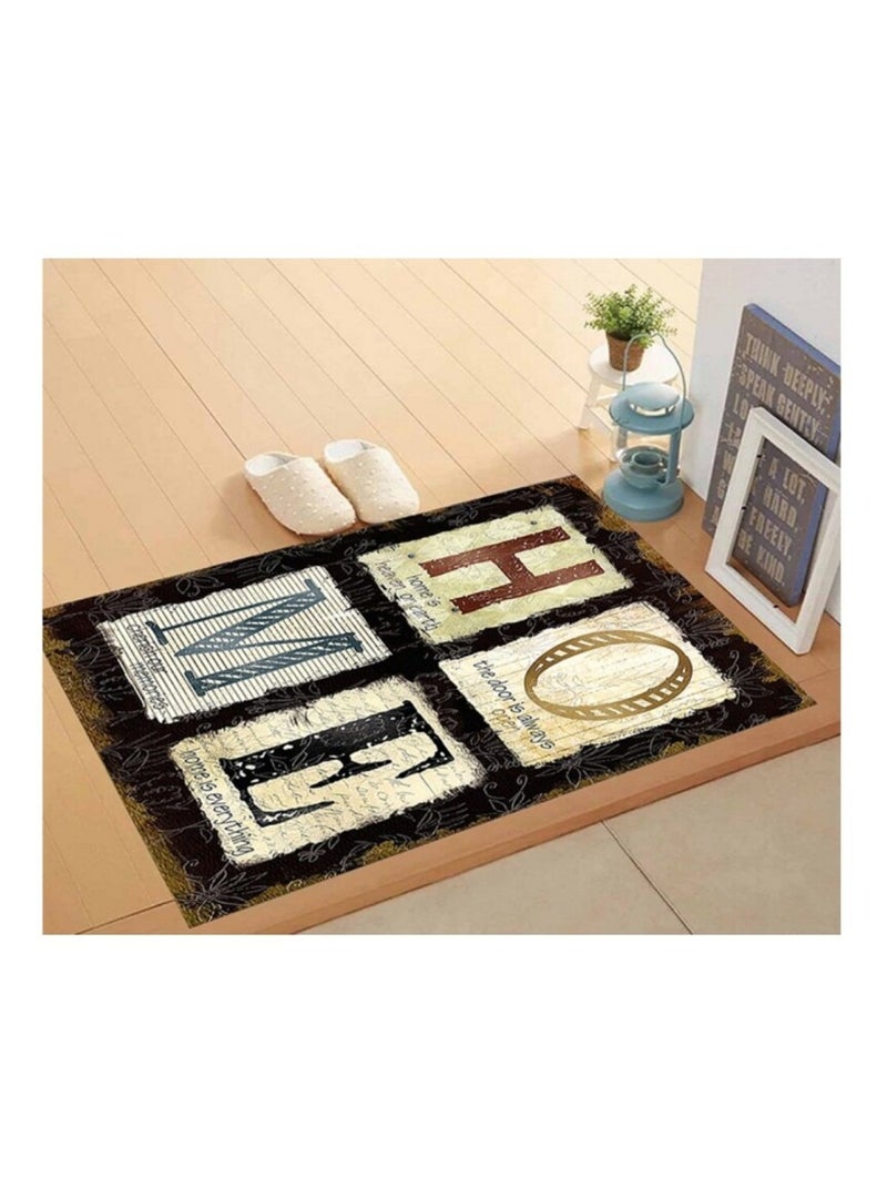 Alfombra de interior HOME Negro Negro - Kiabi