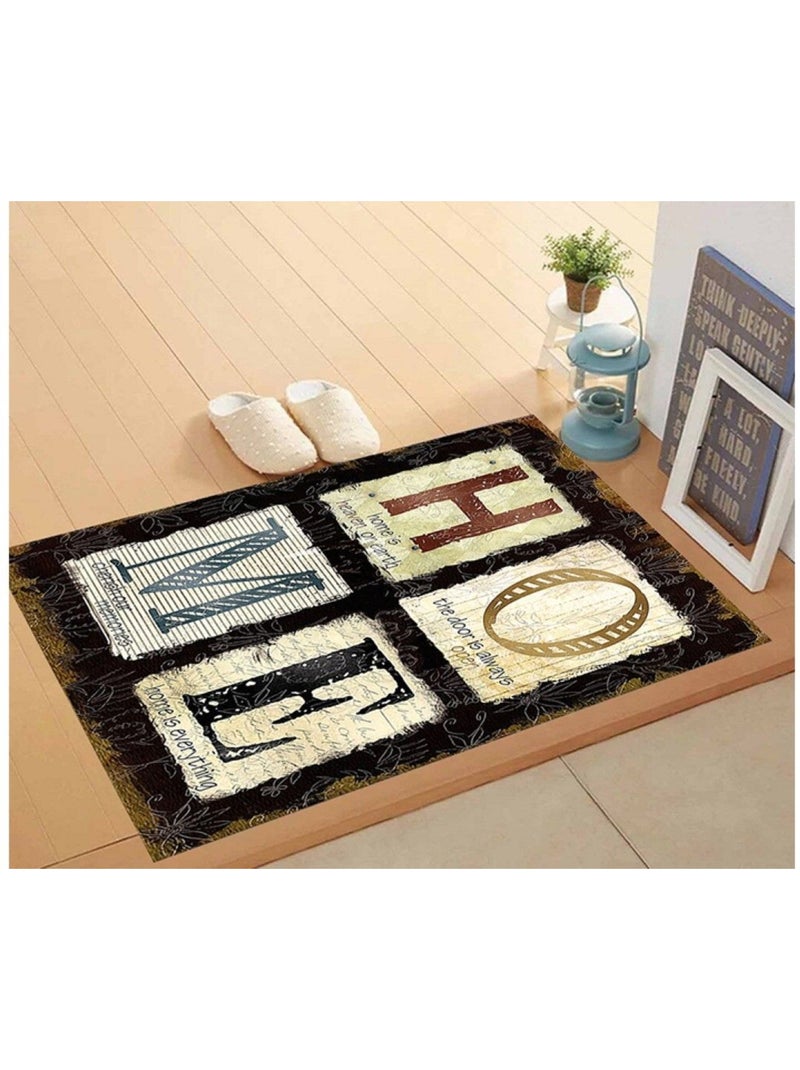 Alfombra de interior HOME Negro Negro - Kiabi