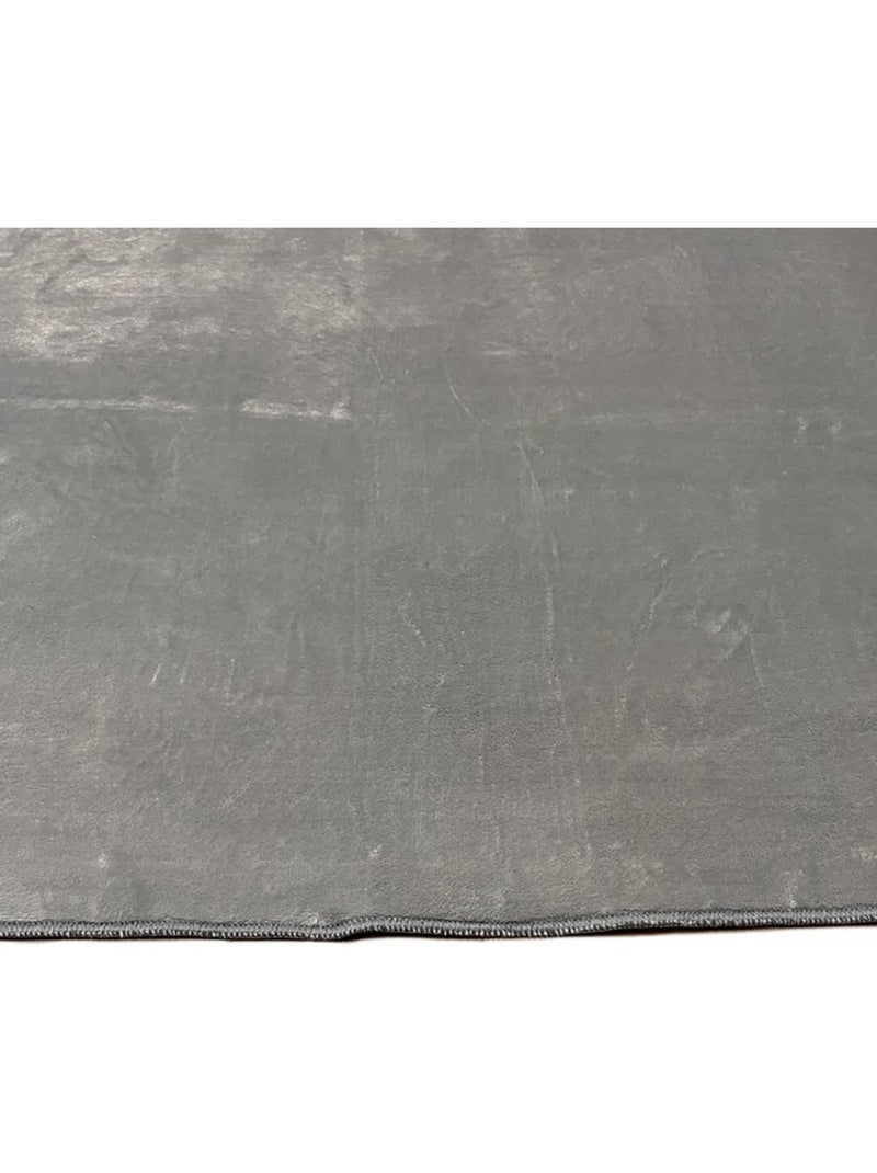 Alfombra de interior lavable TUFTY Uni Gris - Kiabi