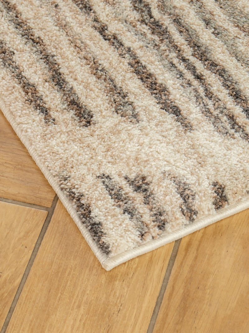 Alfombra de interior TUNIS estilo bereber rombos 160 x 230 cm Future Home Beige - Kiabi