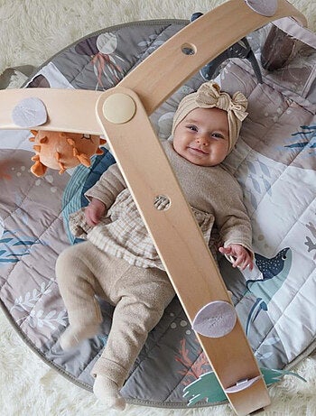 Alfombra de juego con arcos de madera ocean bliss | Bo Jungle