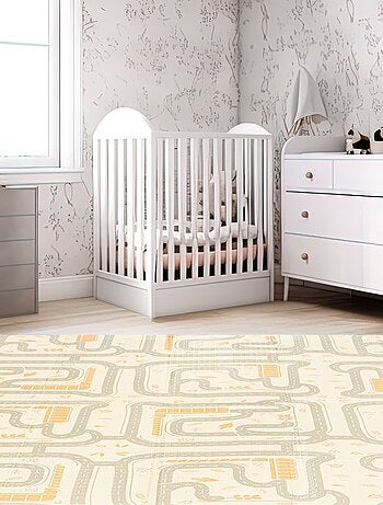 Alfombra de juego plegable doble cara 180x120 cm XPE bosque ciudad boho suave bebe infantil segura