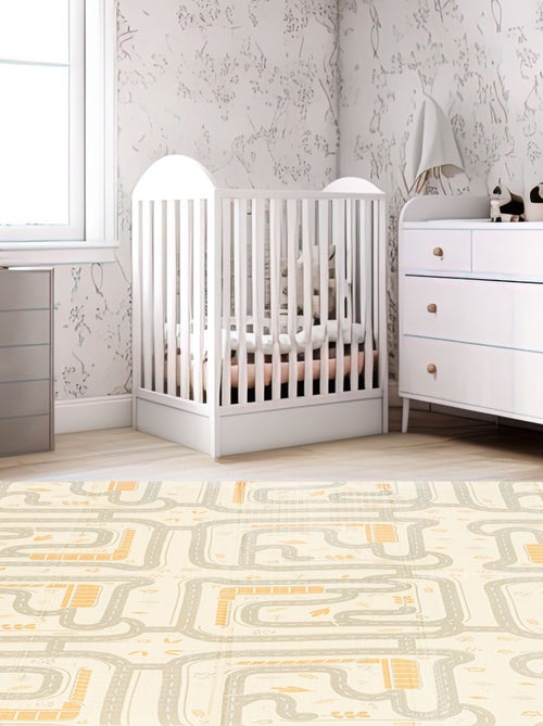 Alfombra de juego plegable doble cara 180x120 cm XPE bosque ciudad boho suave bebe infantil segura - Kiabi Alfombra de juego plegable doble cara 180x120 cm XPE bosque ciudad boho suave bebe infantil segura - Kiabi