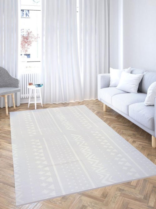 Alfombra de juego plegable doble cara 180x120 de espuma xpe con elefantes y suave bebe para - Kiabi Alfombra de juego plegable doble cara 180x120 de espuma xpe con elefantes y suave bebe para - Kiabi