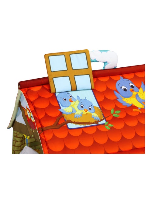 Alfombra de juegos 2 en 1 Agnes de LIONELO - Alfombra plana con palitos y alfombra con casita - 137x - Kiabi