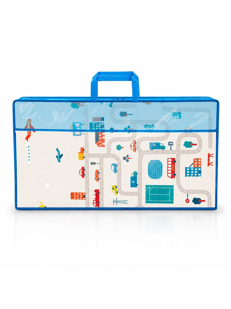 Alfombra de juegos Funmat 120X180 City-Forest Asalvo Azul - Kiabi