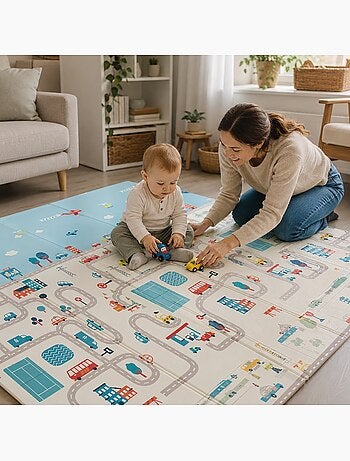 Alfombra de Juegos Plegable XXL Animales-Ciudad Asalvo