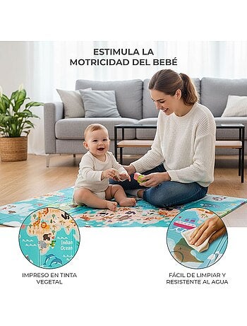 Alfombra de Juegos Plegable XXL Animales-Ciudad Asalvo