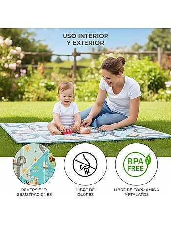 Alfombra de Juegos Plegable XXL Animales-Ciudad Asalvo