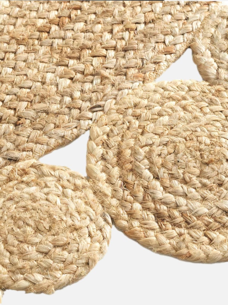 Alfombra de Jute Ajouré Cordou Douceur d'Intérieur Beige - Kiabi