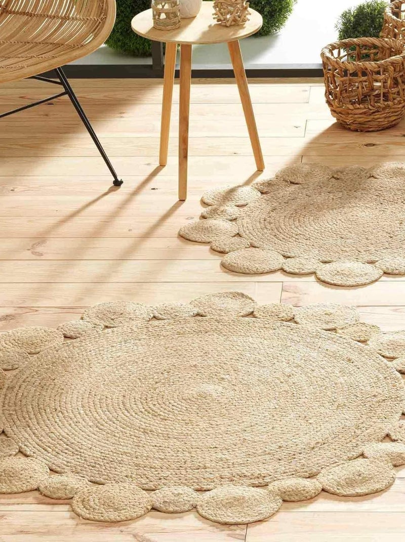 Alfombra de Jute Ajouré Cordou PROMO LINGE Beige - Kiabi