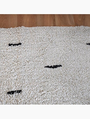 Alfombra de pasillo 100 % algodón con rayas