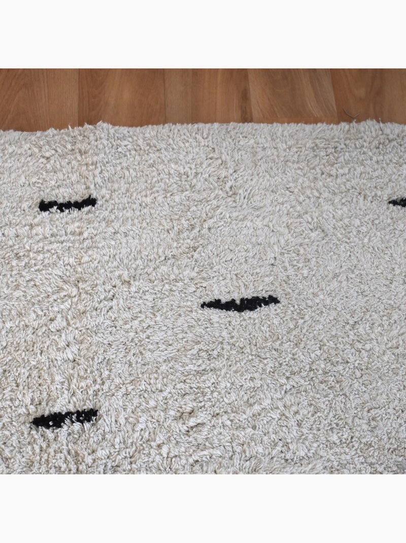 Alfombra de pasillo 100 % algodón con rayas Beige claro - Kiabi
