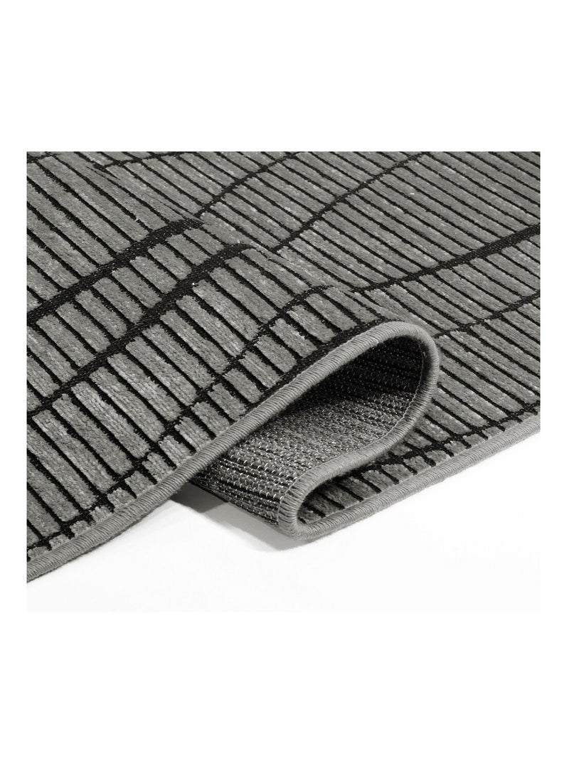 Alfombra de pasillo VERA Vague Plateado - Kiabi
