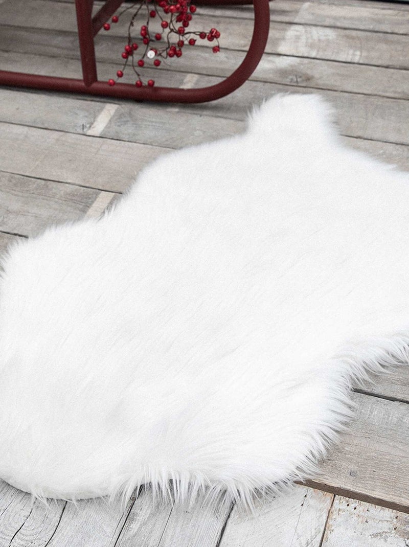 Alfombra de pelo sintético 'Today' blanco - Kiabi