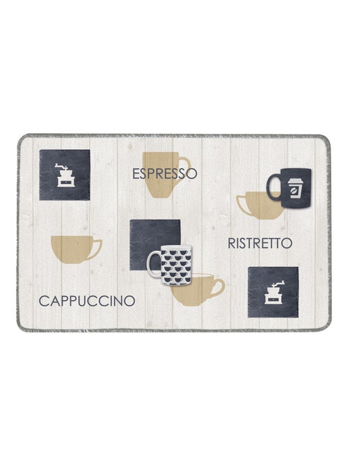Alfombra de poliamida con diseño de granos de café - Kiabi Alfombra de poliamida con diseño de granos de café - Kiabi