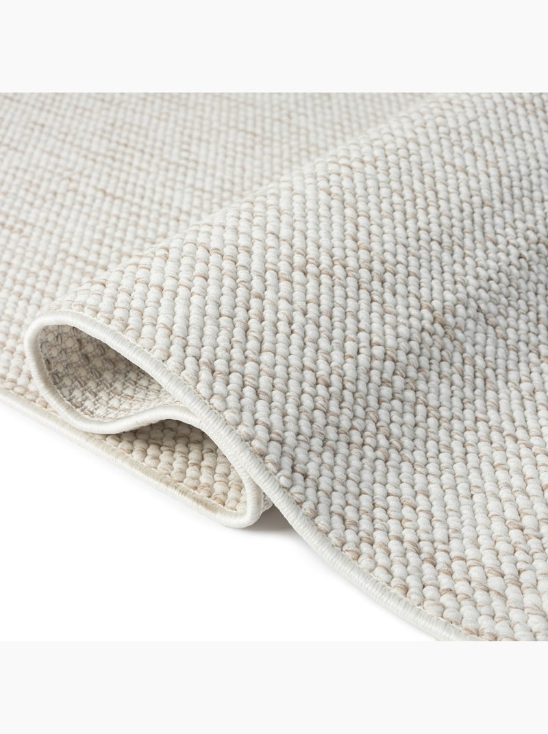 Alfombra de sal�n ADA Beige/Blanco - Kiabi
