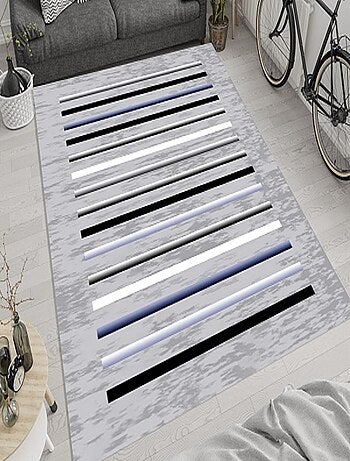 Alfombra de salón a rayas
