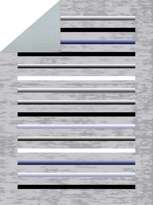 Alfombra de salón a rayas - Kiabi