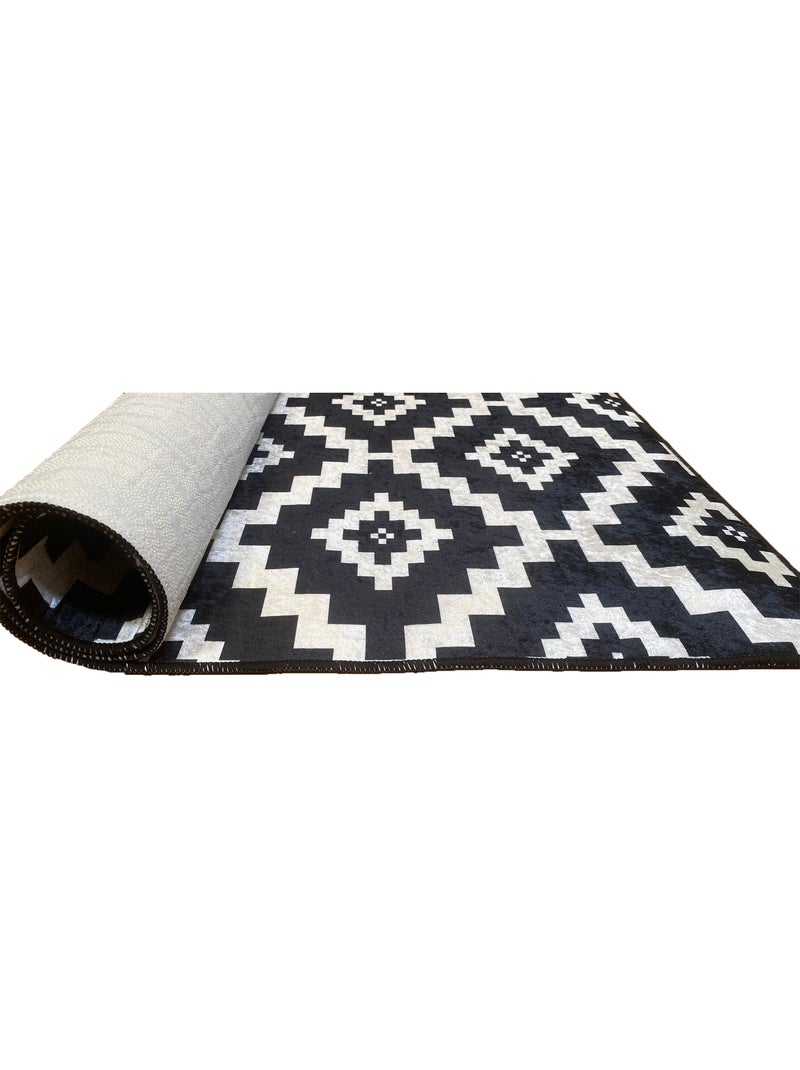Alfombra de salón Black&White Negro Negro - Kiabi