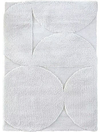 Alfombra de salón con relieve gráfico, efecto texturizado