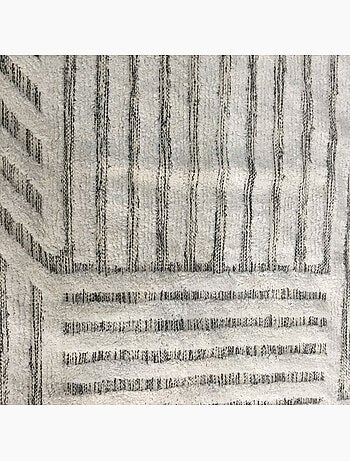 Alfombra de salón de algodón tejido JIVE geométrica retro 140 x 200 cm – Future Home