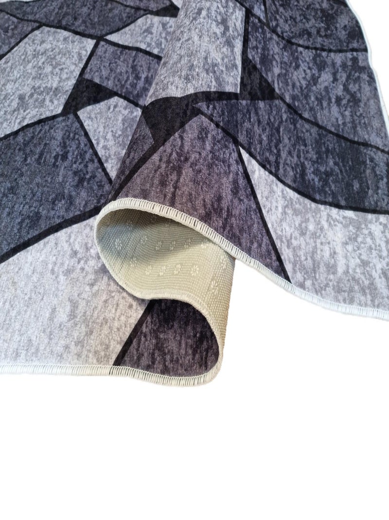 Alfombra de salón GEOMÉTRICA Gris - Kiabi