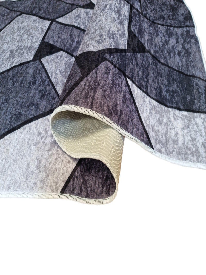 Alfombra de salón GEOMÉTRICA Gris - Kiabi