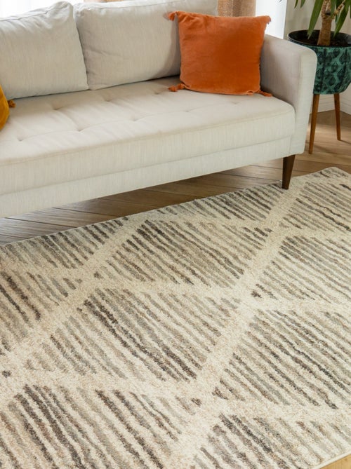 Alfombra de salón geométrica rombos estilo bereber TUNIS 160 x 230 cm Future Home - Kiabi