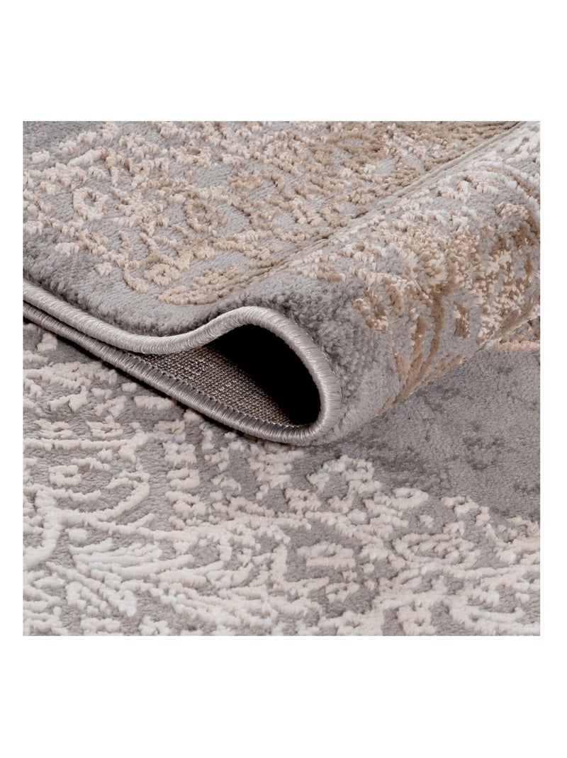 Alfombra de salón LEXA Baroque Gris - Kiabi