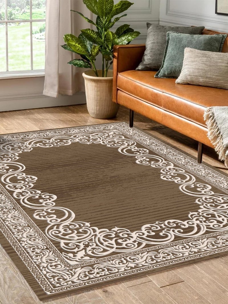 Alfombra de salón ORIENT Marrón - Kiabi