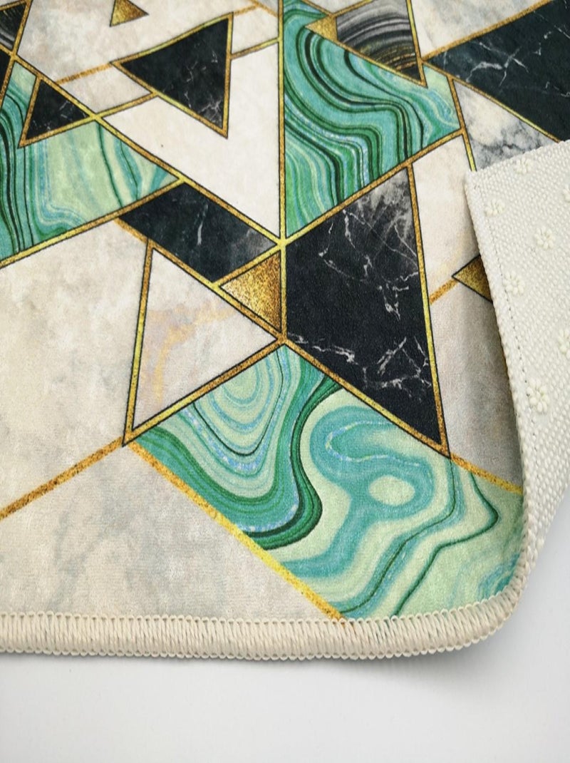 Alfombra de salón SIMETRÍA Verde - Kiabi