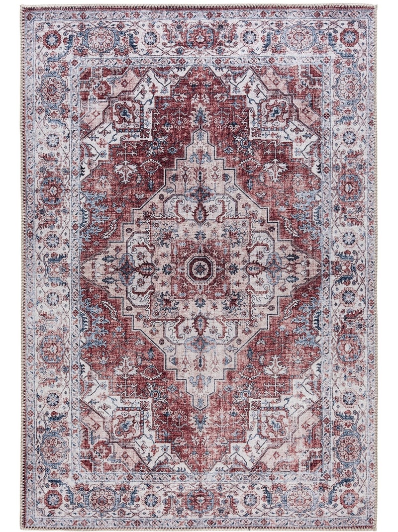 Alfombra de salón VINTAGE 3540 Rojo - Kiabi