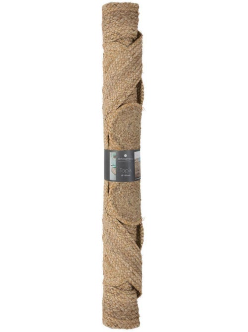 Alfombra de yute calada esra d120cm - Kiabi