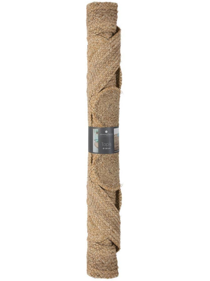 Alfombra de yute calada esra d120cm Beige - Kiabi