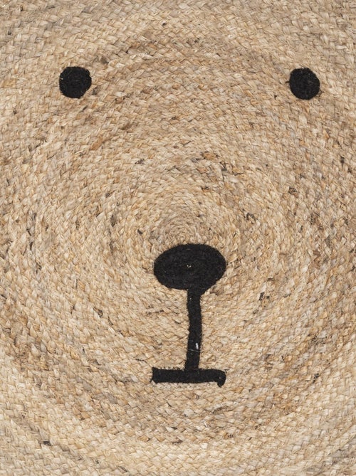 Alfombra de yute con forma de osito - Kiabi