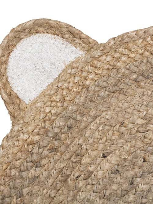 Alfombra de yute con forma de osito - Kiabi