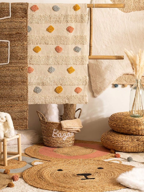 Alfombra de yute con forma de osito - Kiabi