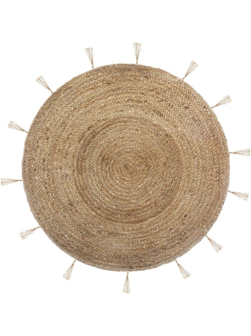 Alfombra de yute cosy ness d80cm Beige - Kiabi