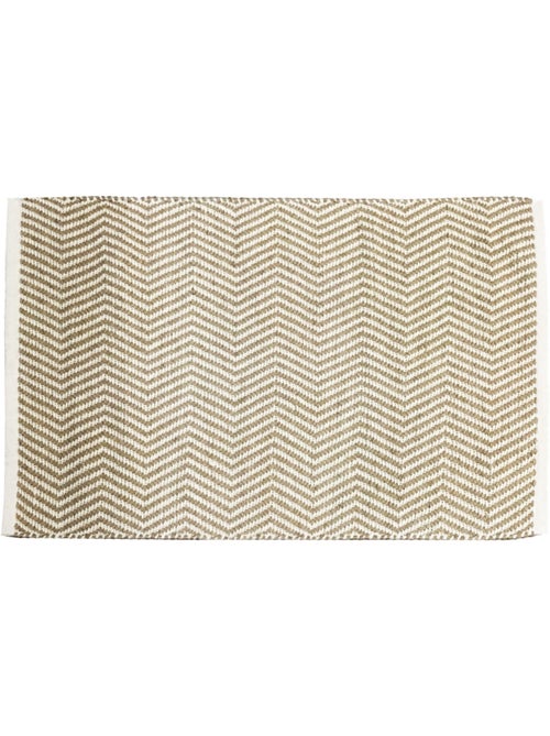 Alfombra de yute en espiga clara con flecos rectangular 60 x 90 cm – Future Home - Kiabi Alfombra de yute en espiga clara con flecos rectangular 60 x 90 cm – Future Home - Kiabi