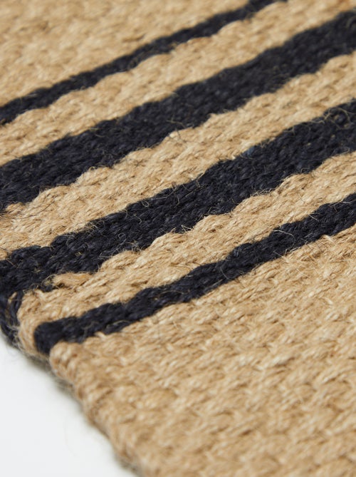 Alfombra de yute estampada - Kiabi