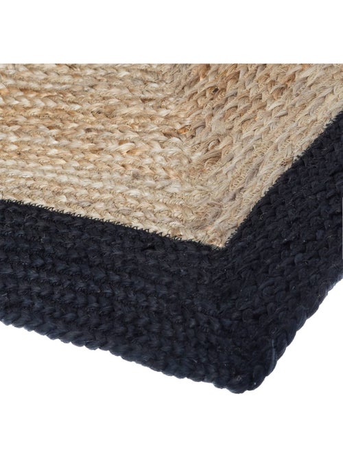 Alfombra de yute kahi con borde negro 120x170cm - Kiabi Alfombra de yute kahi con borde negro 120x170cm - Kiabi