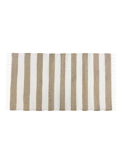Alfombra de yute y algodón a rayas 60x120 cm – Future Home - Kiabi Alfombra de yute y algodón a rayas 60x120 cm – Future Home - Kiabi