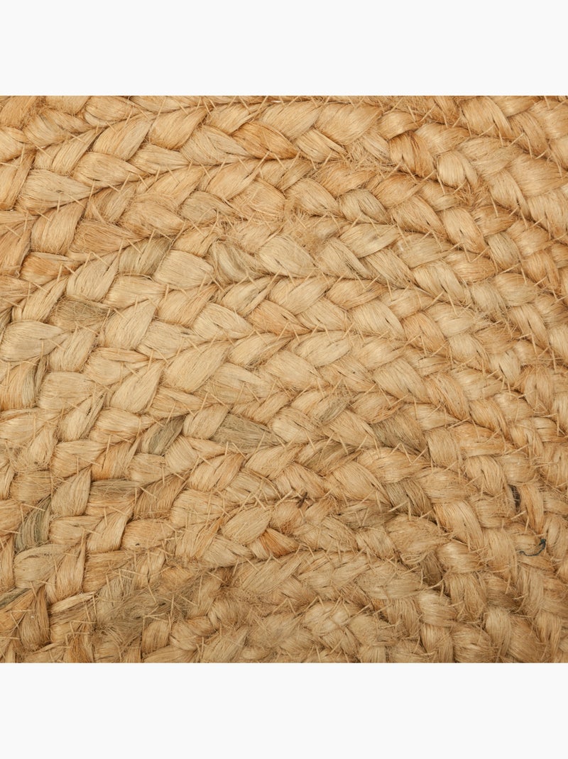 Alfombra deco en yute calado Beige - Kiabi