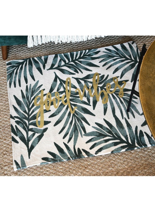 Alfombra deco follaje - Kiabi