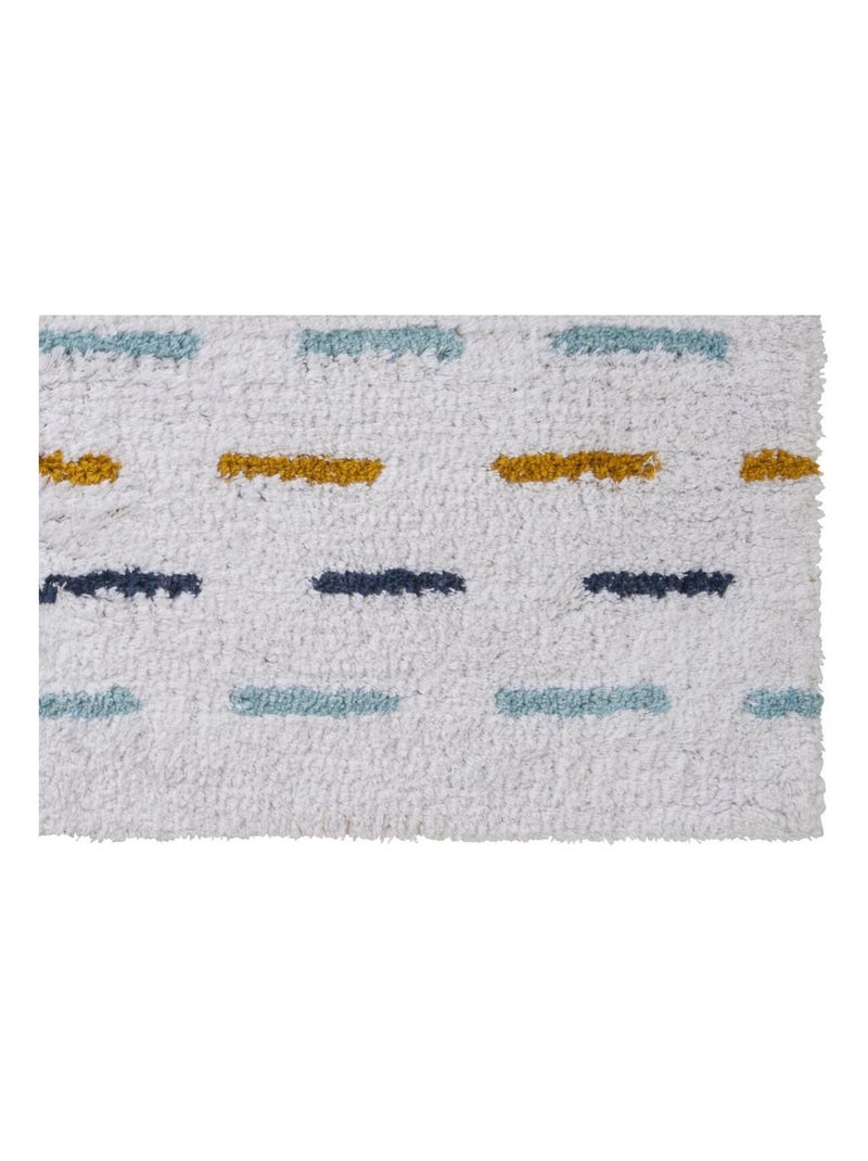 Alfombra decorativa de algodón para niños Blanco - Kiabi