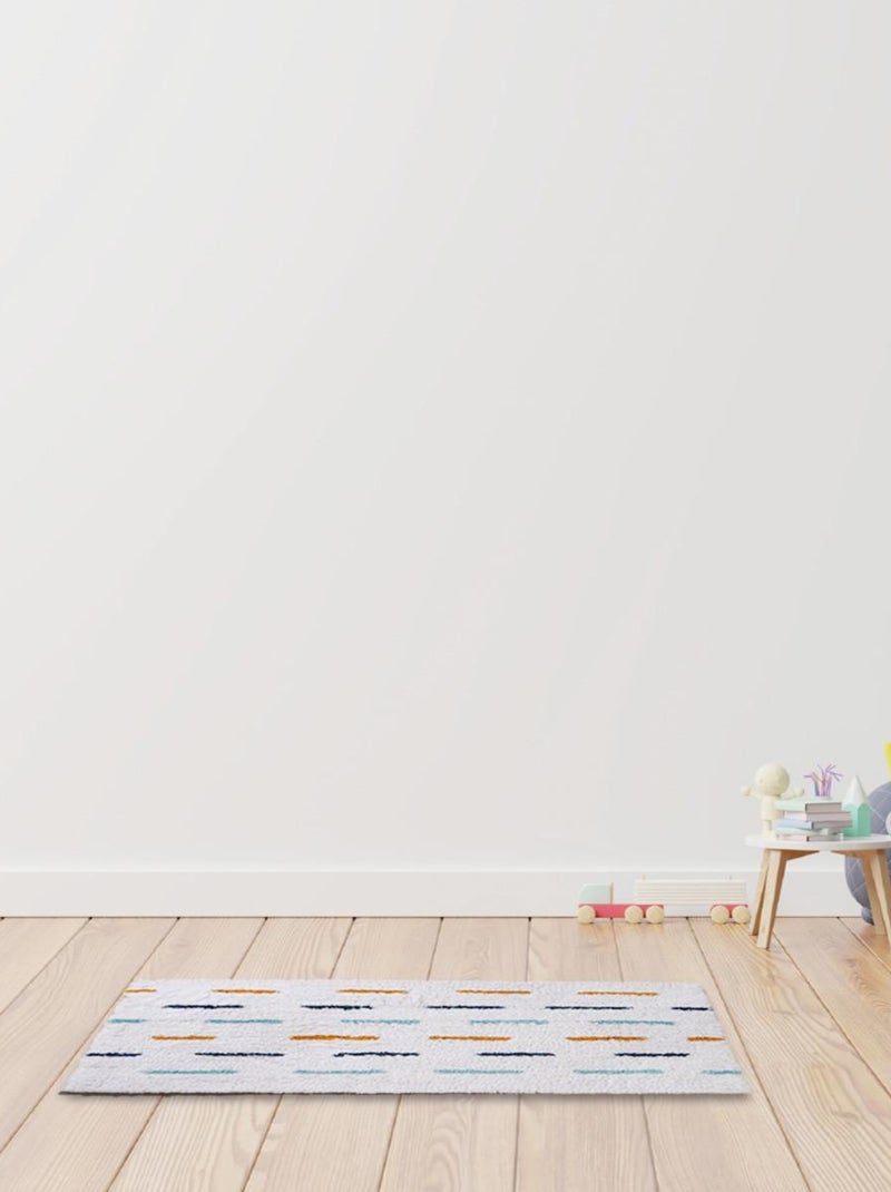 Alfombra decorativa de algodón para niños Blanco - Kiabi