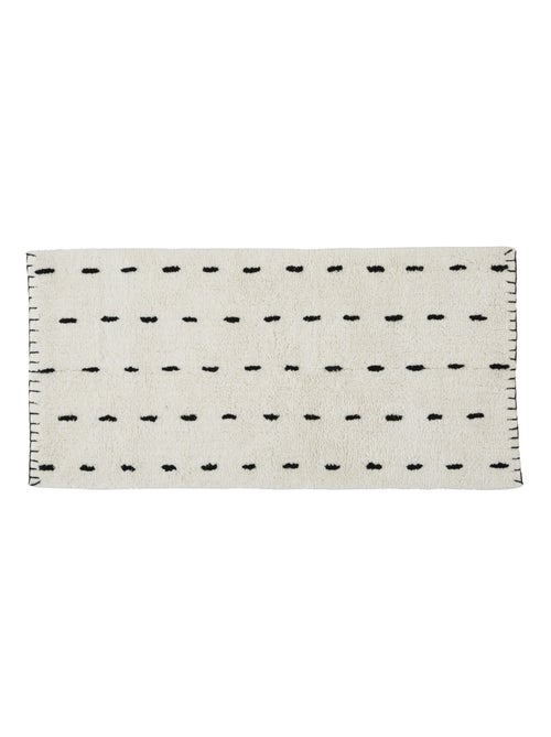 Alfombra decorativa de algodón tufted con punto de caballo - Kiabi